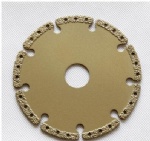 Brazed diamond grooving cutting blade 115*22.23**5.0mm for wet cutting marble and granite